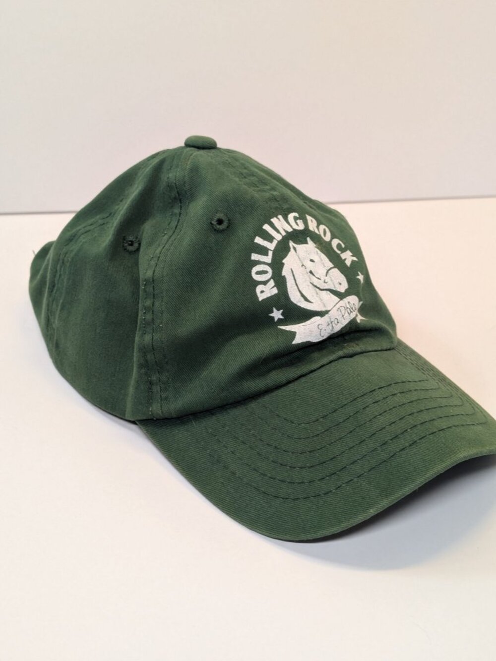 Rolling Rock Extra Pale Green Ball Cap Dad Hat Beer Strapback